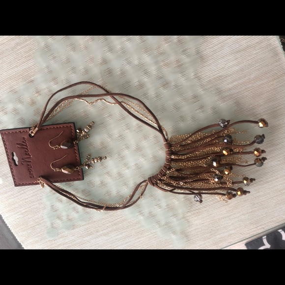 Suede necklace/earring set! Gorgeous plus BONUS! - Picture 3 of 6